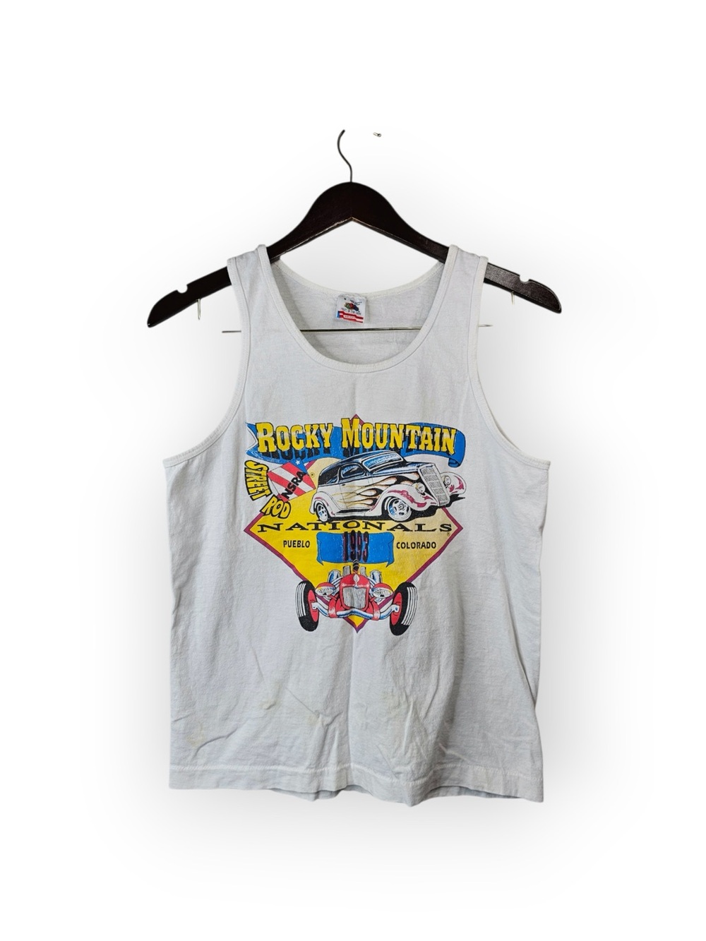 Vintage 1993 Rocky Mountain Street Rod Nationals Tank Top Medium - Picture 2 of 5